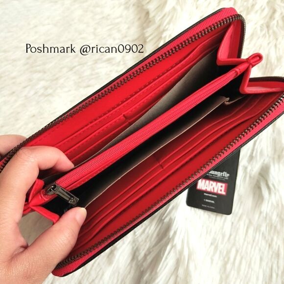 Loungefly Marvel Deadpool Mini Backpack and Wallet - Picture 11 of 11